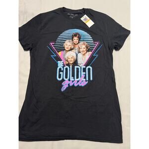 Golden Girls Graphic Tee Black Retro 80s Vintage Style Small NWT